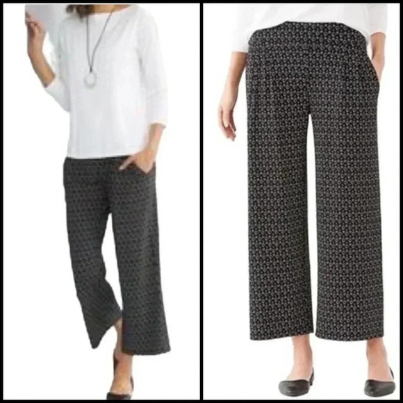 J.Jill Wearever Collection Pleated Wide Leg Cropped Pants Size XS - Picture 1 of 7